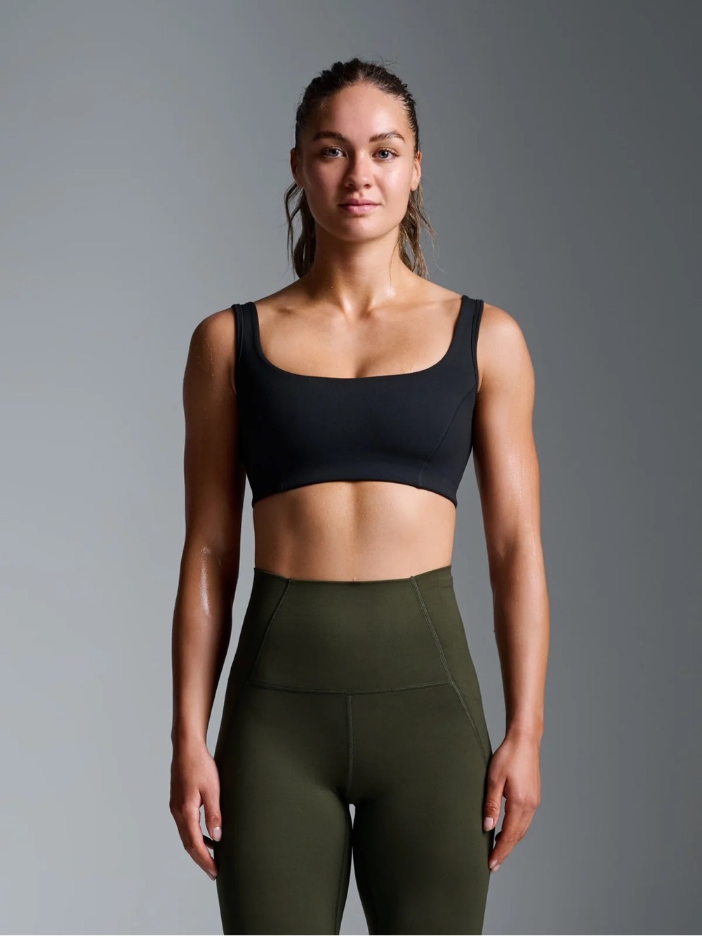 Everyday Scoop Neck Obsession Sports Bra in Black